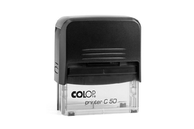 Automātiskais taisnstūra zīmogs Colop C50 Compact (gatavs lietošanai).
