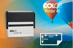 Zīmogs Colop Printer 45, gatavs lietošanai